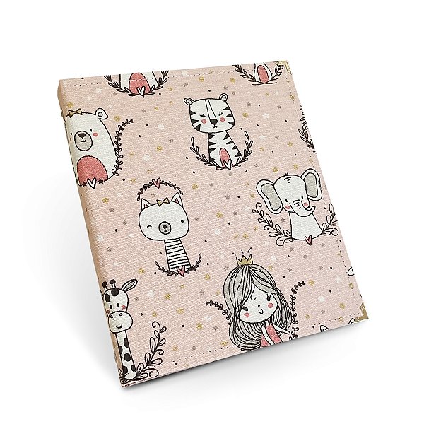 Pasta de Publicações - Linho Impermeável - Bichinhos