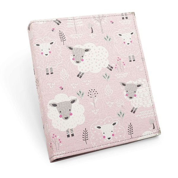 Pasta de Publicações - Linho Impermeável - Ovelhinhas