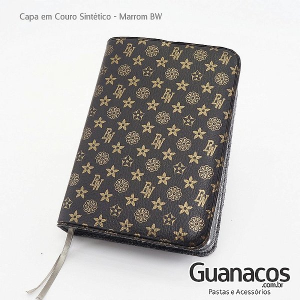 Capa de Bíblia Couro sintético - Marrom BW