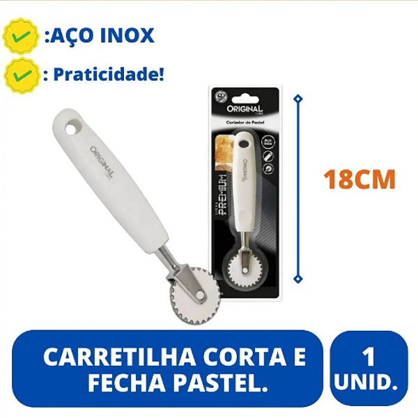 Carretilha Cortador Fecha E Corta Pastel Original Premium - Nilomix