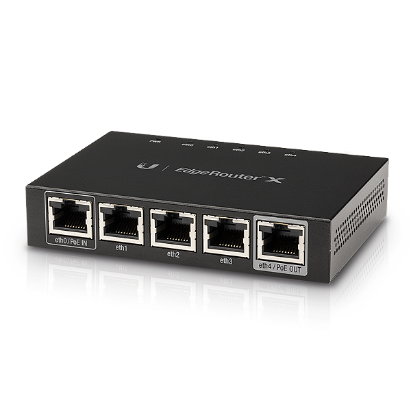 Roteador EdgeRouter Ubiquiti 5P PoE (1P) ER-X