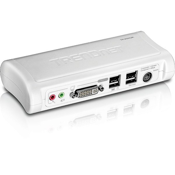 Chaveador KVM TRENDnet 2P USB TK-204UK