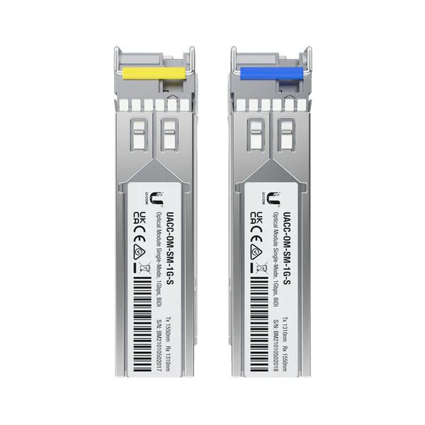 Módulo Óptico Ubiquiti 1G SM 3KM LC 2-Pack UACC-OM-SM-1G-S-2