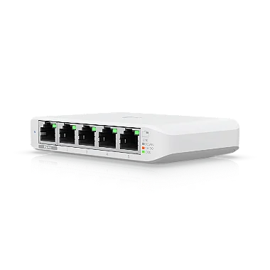Switch Ubiquiti UniFi L2 5G 1P PoE Pack com x5 USW-Flex-Mini-5 O
