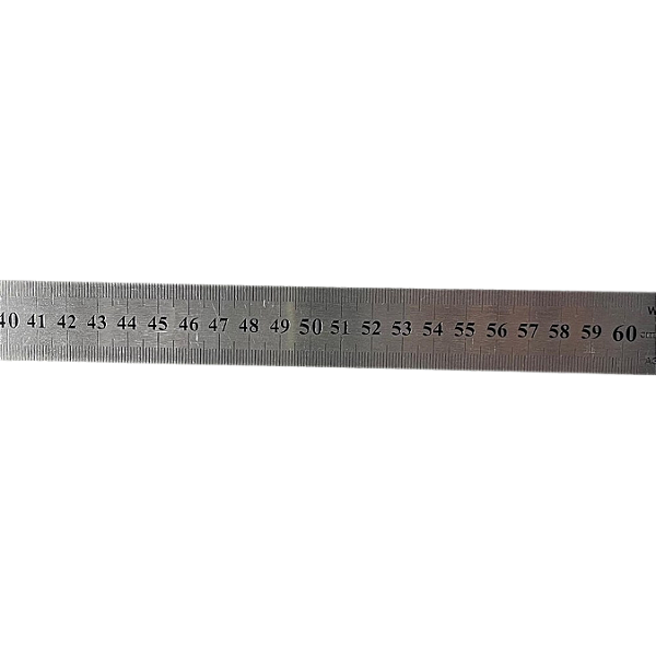 Régua Inox Milimétrica 600 mm – Para Resfriador de Leite