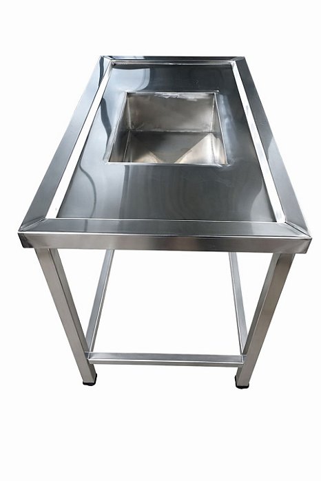 MESA BANCADA COM PIA INOX SOB MEDIDA