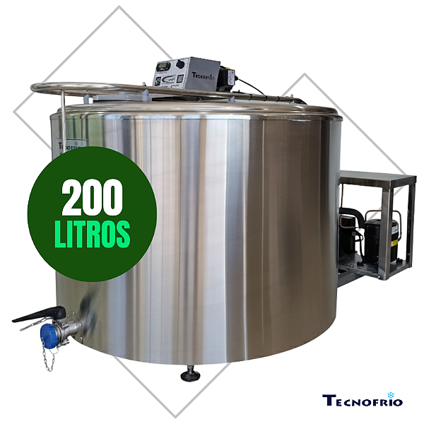 Resfriador de Leite 200 Litros Vertical Aberto RI200/2 Tecnofrio