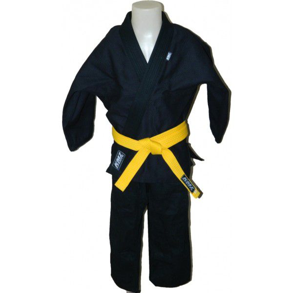 Kimono Jiu jitsu Infantil Trançado KMZ Preto - Kamikaze Sports