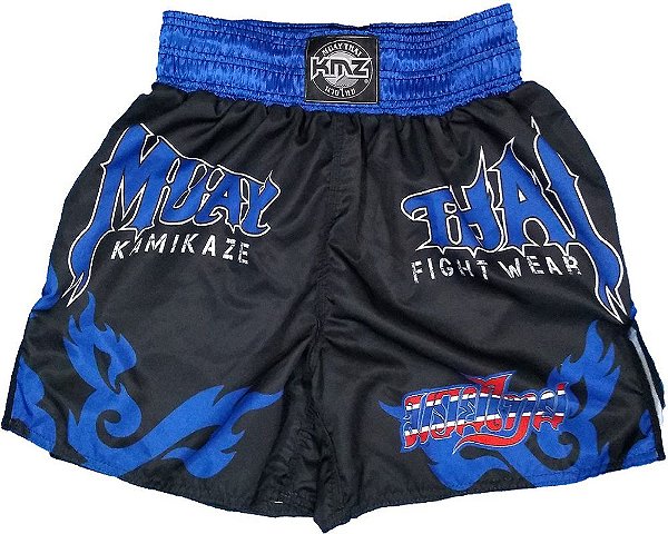 Short de Muay Thai Azul