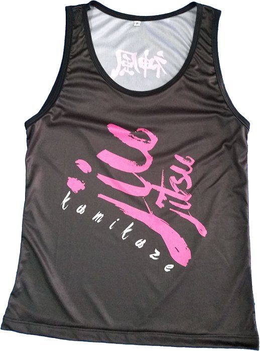 Camiseta regata feminina jiu preta