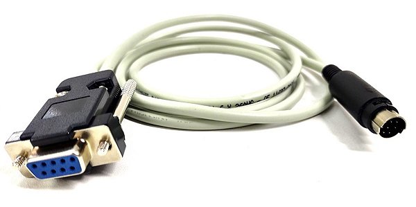 Cabo P/controladora Ptz Rs232 Db9 F Mini Din 8 Pinos 3 Mts
