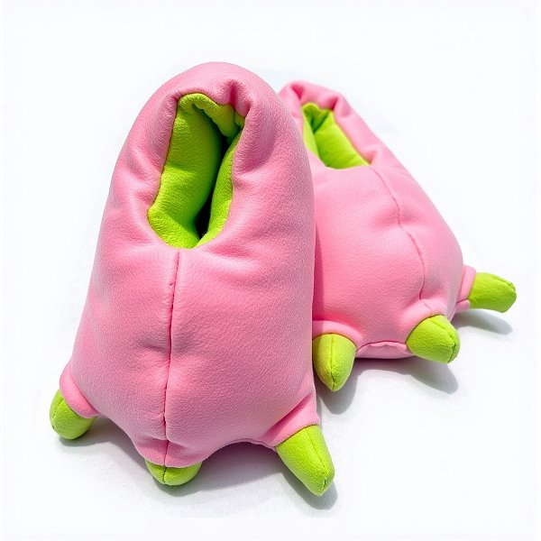 Pantufa Rosa de Garra 3D Monstros Porquinho