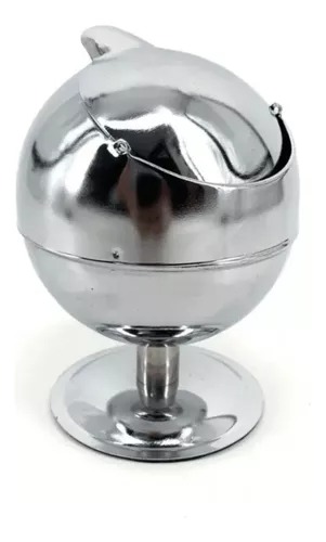 Cinzeiro Anti-cheiro Em Metal - C/ Tampa