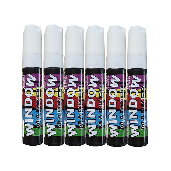 Caneta Branca Kit 6 unid.