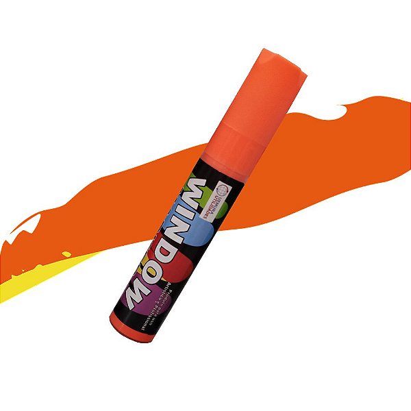 Caneta Para Escrever Em Vidro / Marcador - Laranja