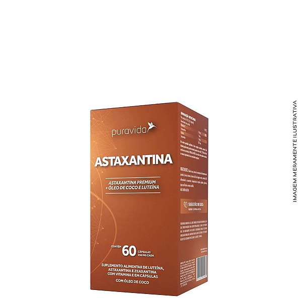 Astaxantina Antioxidante 60 Caps - Pura Vida