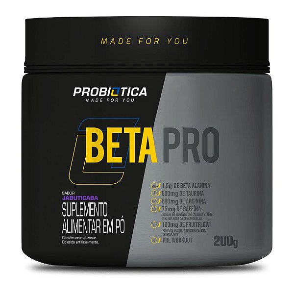Beta Pro Pré Treino 200g - Probiótica