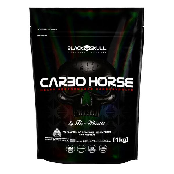 Refil Carbo Horse 2,2Lbs 1Kg - Black Skull