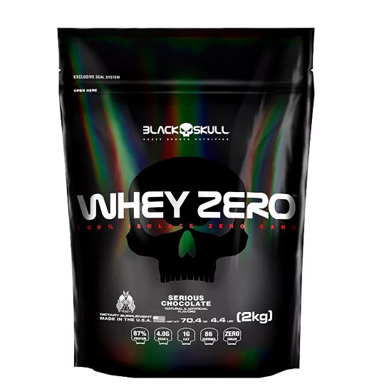 Whey Zero 2Kg (Refil) - Black Skull