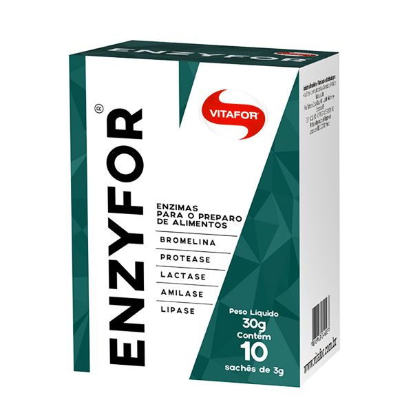 Enzyfor (Caixa com 10 saches de 3g) 30g - Vitafor
