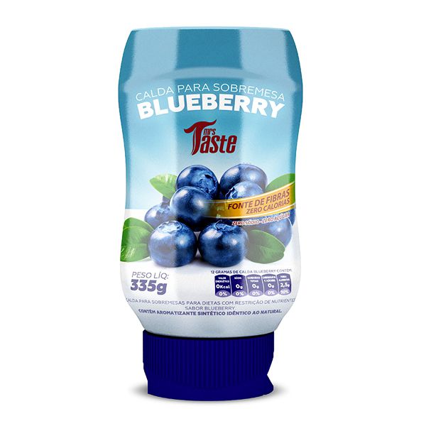 Calda para Sobremesa Blueberry - 335g - Mrs Taste