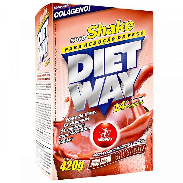 Shake Para Redução de Peso Diet Way 420g Midway