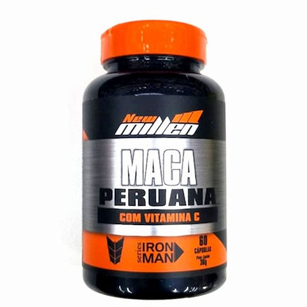 Maca Peruana com vitamina C 60 caps new Millen