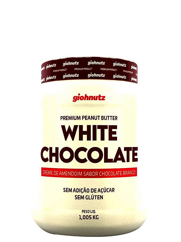Creme de Amendoim White Chocolate - 1kg Giohnutz