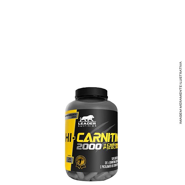 Hi - Carnitine 2000 + Cromo 120 caps - Leader Nutrition