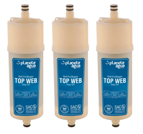 Kit 03 Refil Top Web Purificadores  Europa