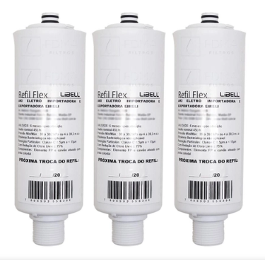 Kit 03 Filtro Libell Acquaflex