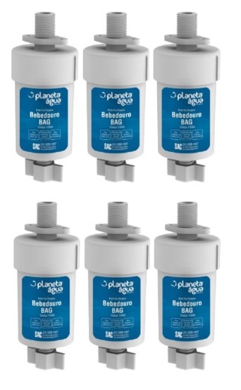 Kit 06 Filtro Bebedouro Pressão BAG