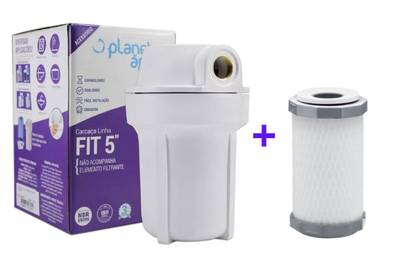 Kit Carcaça Linha Fit 5 + Refil Carvão Ativado
