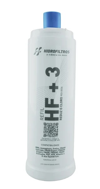 Refil Filtro HF+3 Hidrofiltros Compatível com Purificadores IBBL (FR600, Immaginare)