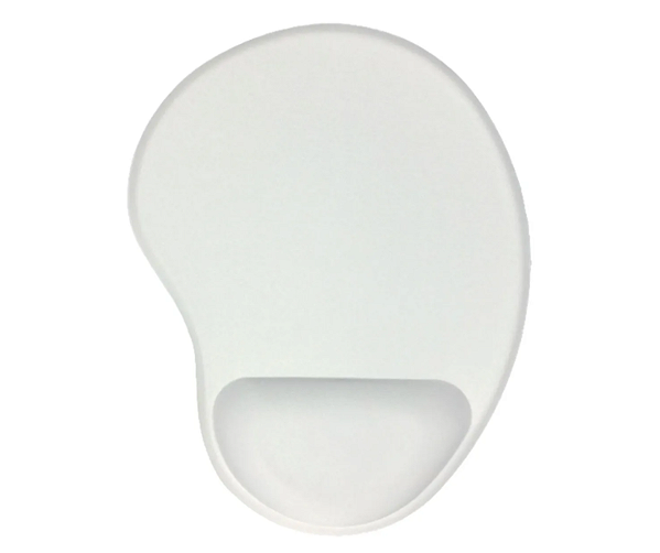 Mouse Pad Branco Oval com Apoio para Sublimação
