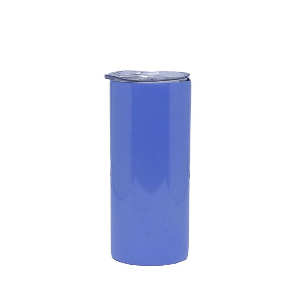 Copo Inox Azul 450 ML c/ tampa