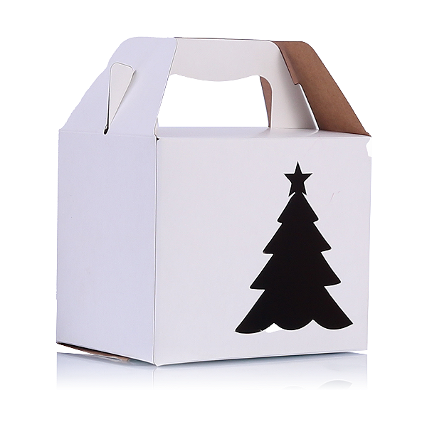 Caixa p/ Caneca de Alça - Árvore de Natal  - Branco