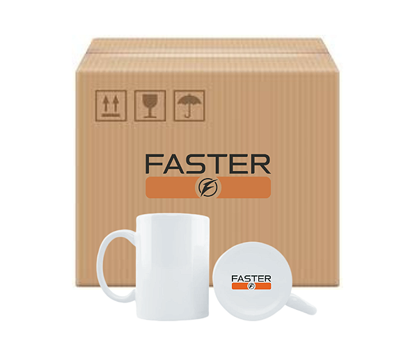 Caneca Faster Premium AAA Branca