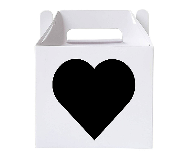 Caixa para Caneca Abertura Coração com Alça