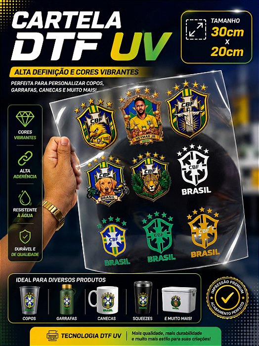 DTF Pronto tema Brasil