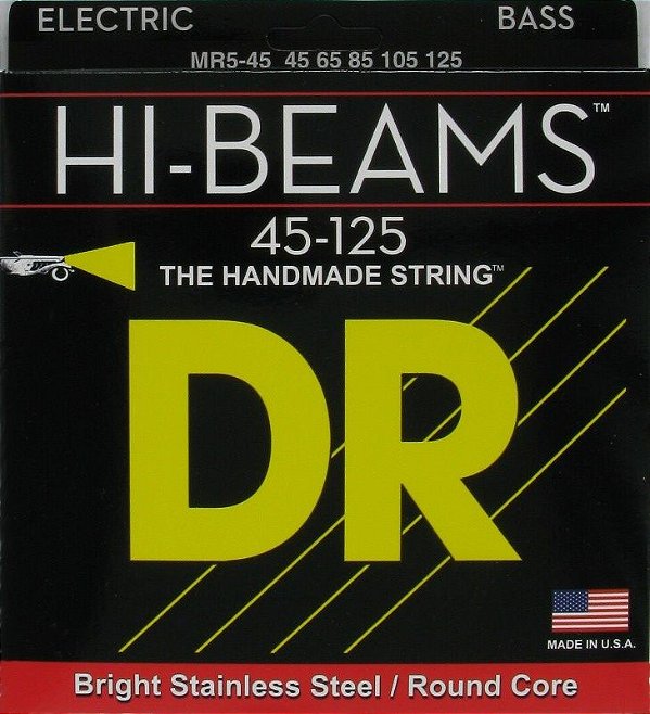 Encordoamento Dr Strings Contrabaixo 5 Cordas (.045-.125) -MR5-45- HI-Beams-The Handmade strings