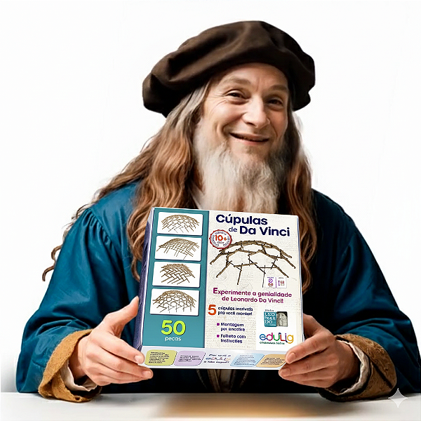 Edulig Cúpulas de Da Vinci 5 modelos - 50 peças madeira