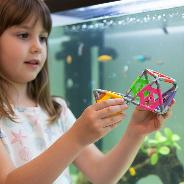 Edulig Bola T - 20 peças e conexões - 4 sugestões de montagem