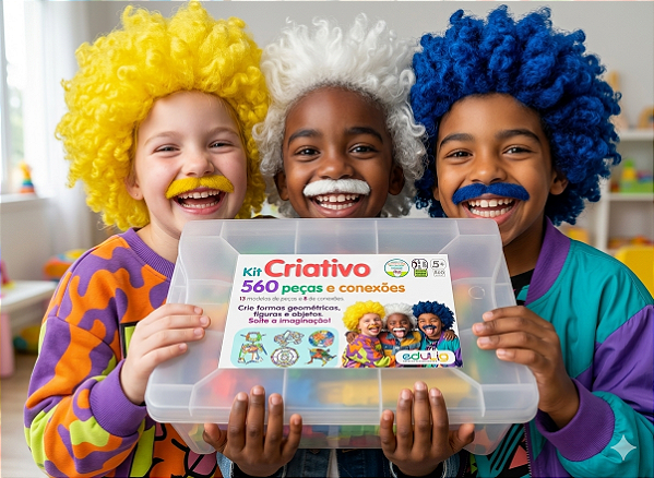 Edulig Criativo - 560 peças e conexões