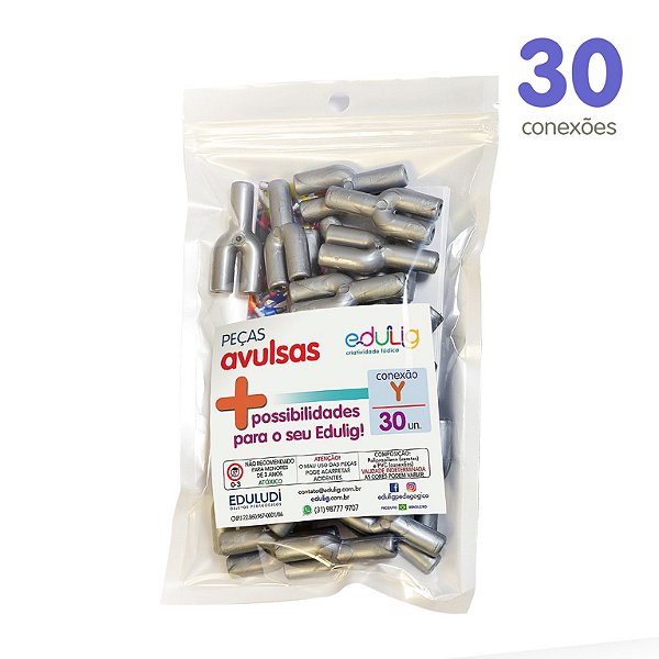 Edulig Puzzle Peças Avulsas - Conexão Y - 30 unidades