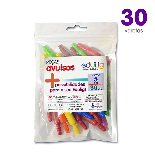 Edulig Puzzle Peças Avulsas - Vareta 5cm