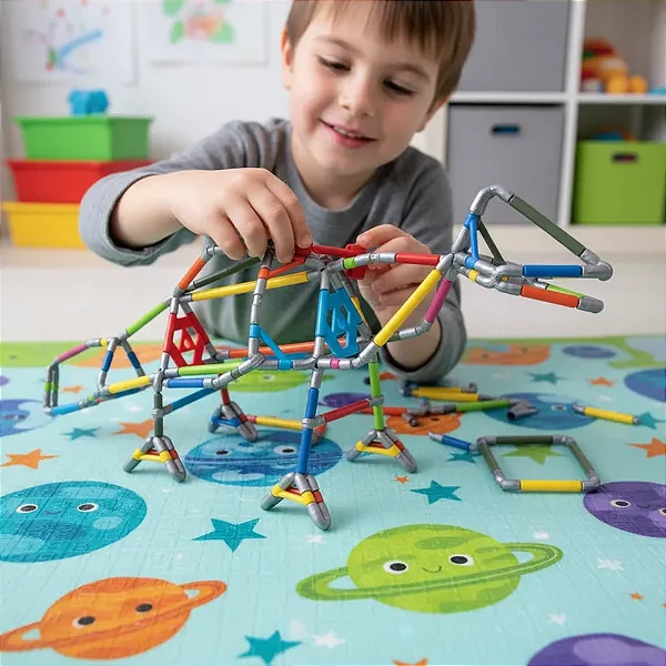 Edulig Dino - 124 peças e conexões