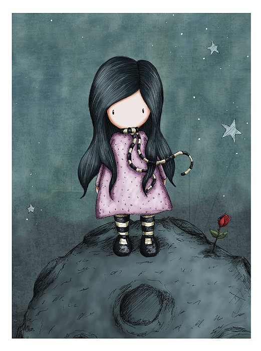 Cartão Gorjuss - Because she is my rose