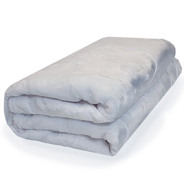 Cobertor Premium Alto Relevo 90x110cm Branco
