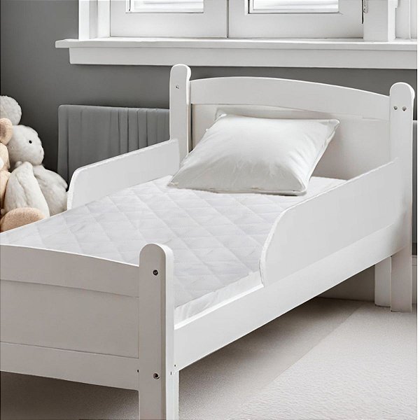 Protetor de Colchão Impermeavel Mini-Cama Branco Baby Deluxe